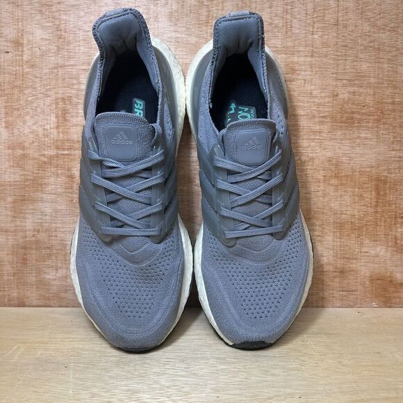 Adidas Ultra Boost Men Size 8 Shoes Gray White Comfort Running Sneakers F35284 - Picture 5 of 10